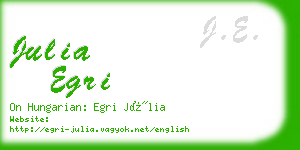 julia egri business card